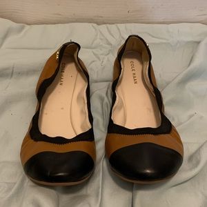 cole haan elbridge leather ballet flats